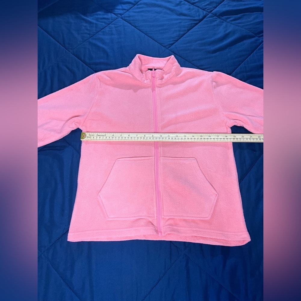 Eddie Bauer Kids Full Zip Fleece in pink. - Picture 5 of 5